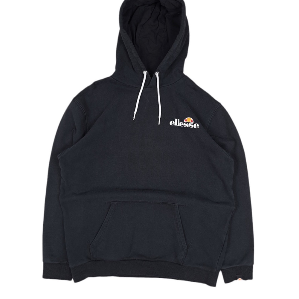 Ellesse Heavy Cotton Logo Black Hoodie